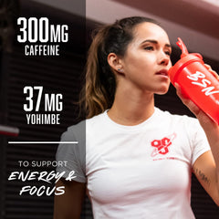 BSN cucharada del producto mostrando dosis por servicio y control