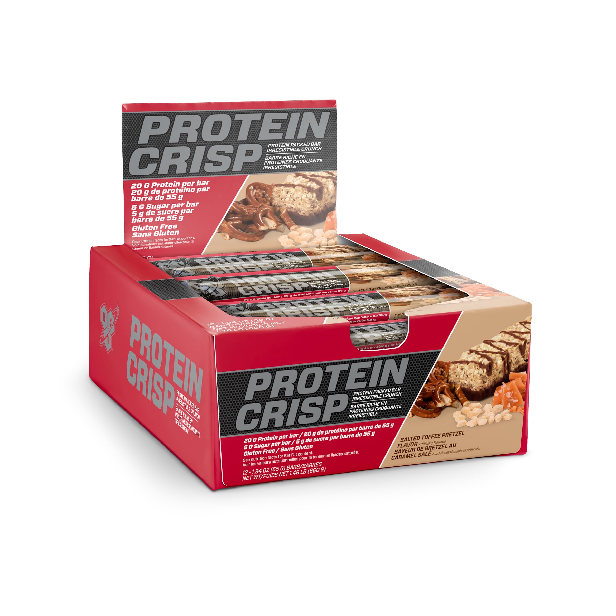 BSN empaque frontal mostrando la barra y beneficios proteicos