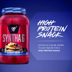 BSN vaso con batido Blueberry Pancake y espuma, sabor tipo milkshake