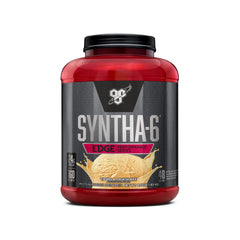 BSN envase Syntha-6 Edge frontal muestra diseño y beneficio sabor cremoso