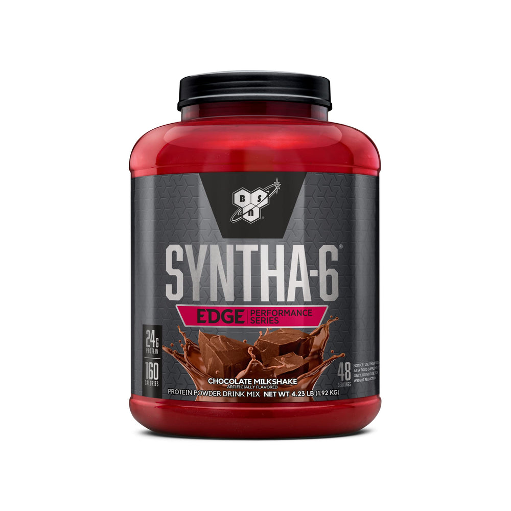 BSN SYNTHA-6 Edge tarro frontal con etiqueta clara y diseño atractivo