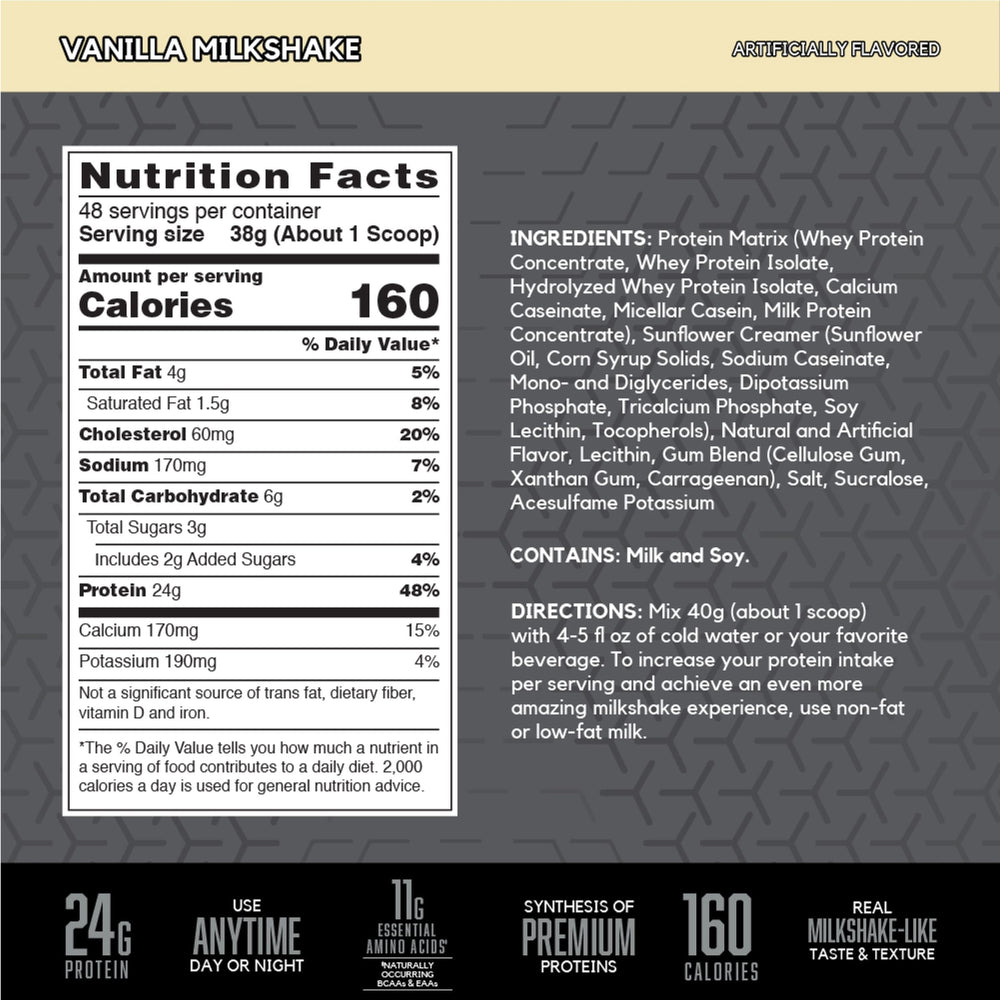 BSN detalle de tapa y etiqueta Syntha-6 Edge que facilita almacenamiento