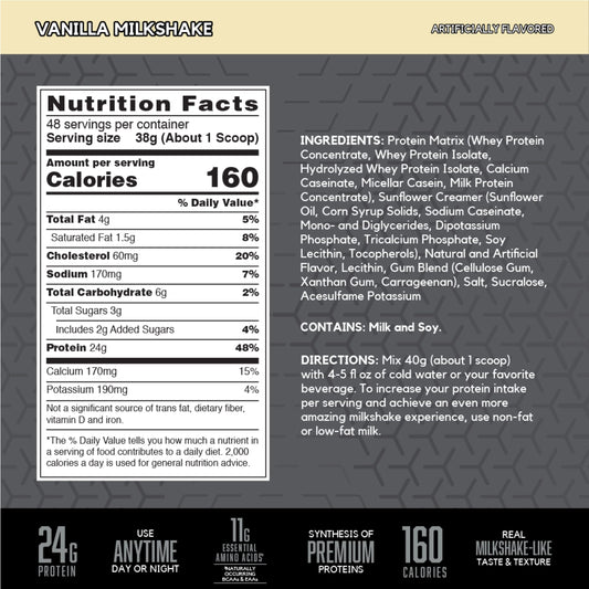 BSN detalle de tapa y etiqueta Syntha-6 Edge que facilita almacenamiento