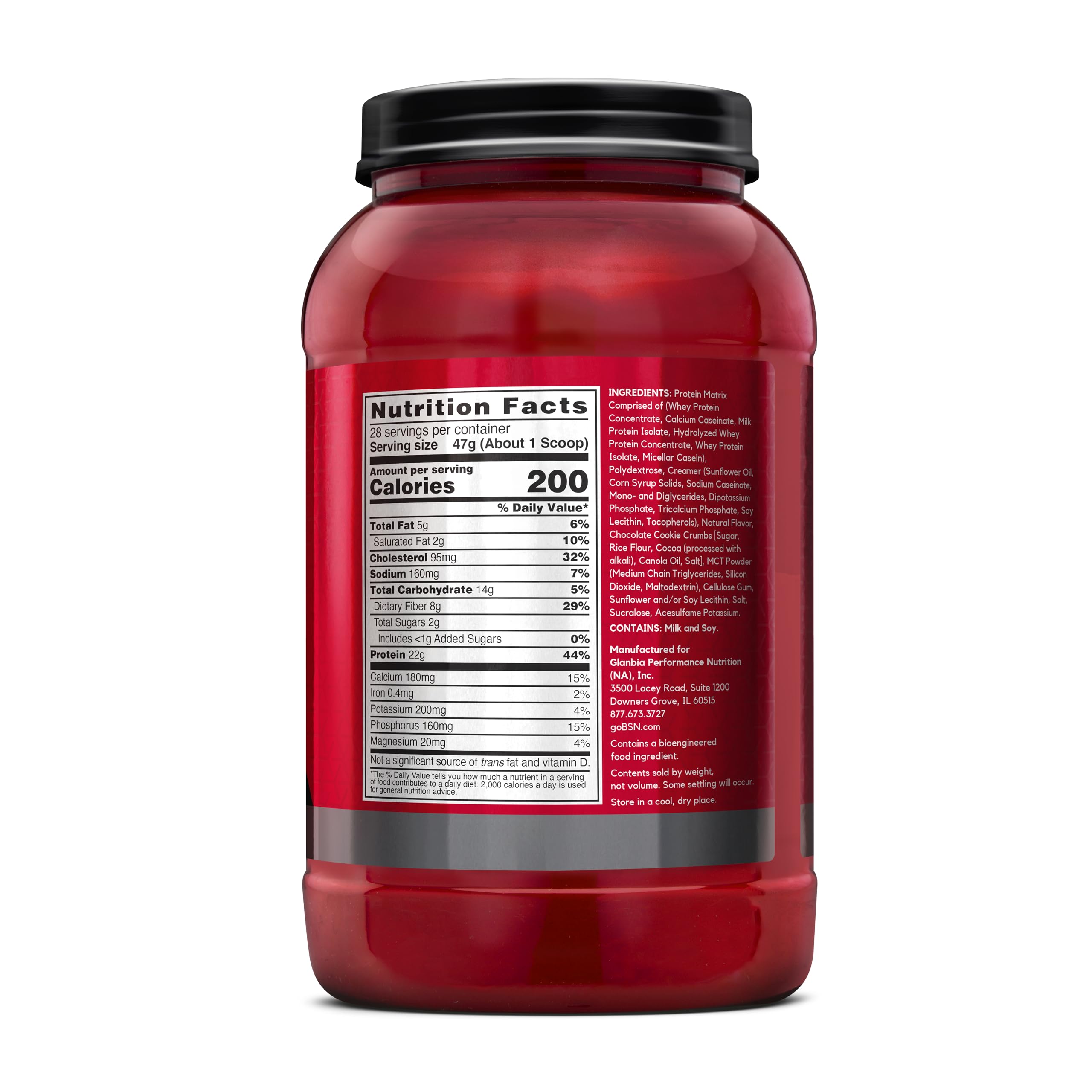 BSN bote de SYNTHA-6 junto a equipo de gym, contextualiza uso post-entreno