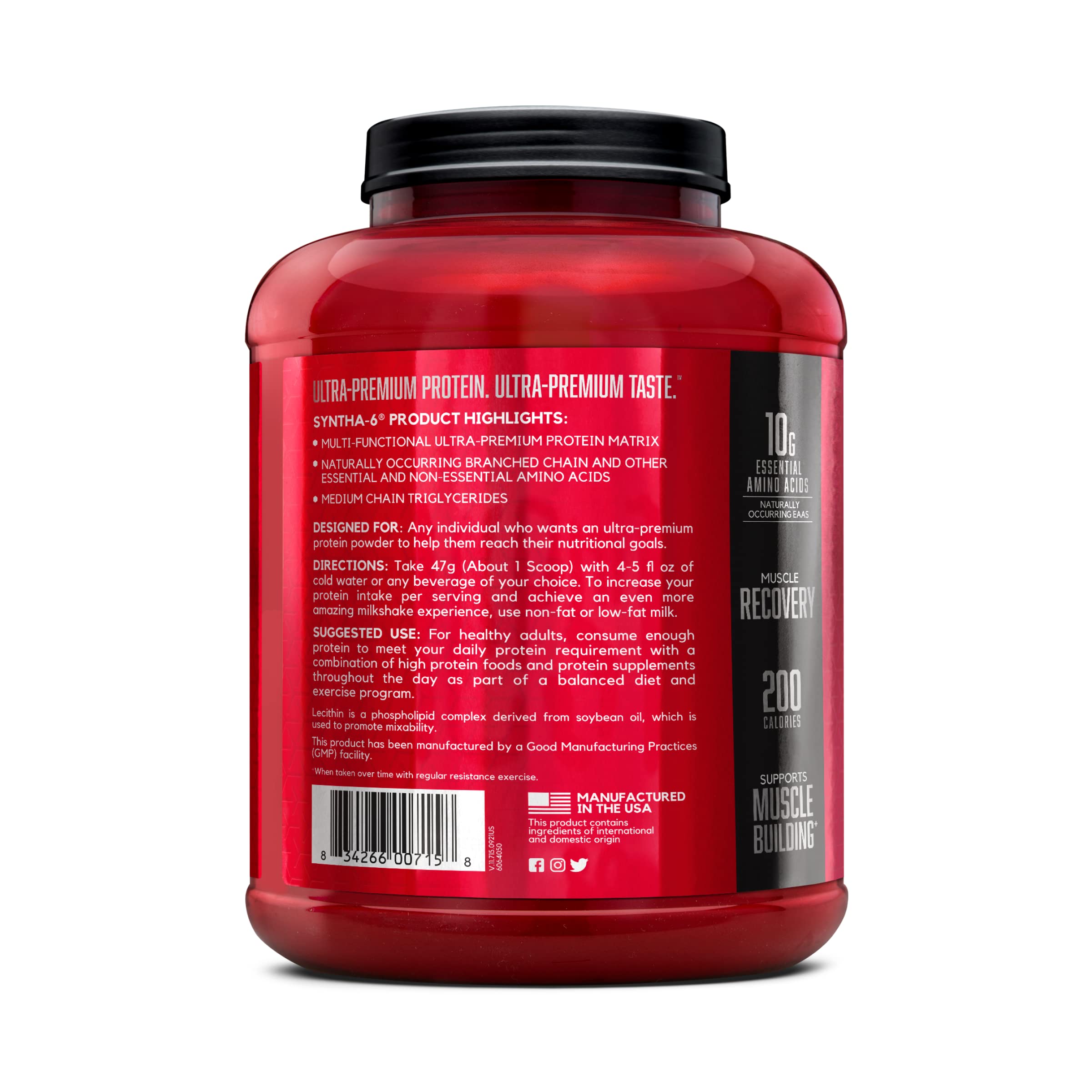 BSN batido en entorno de gimnasio listos para consumir tras el entrenamiento