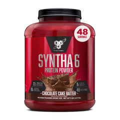 Envase frontal BSN SYNTHA-6 mostrando 48 servicios y marca