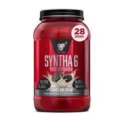 BSN envase frontal de SYNTHA-6 mostrando marca y diseño, ayuda a identificar producto