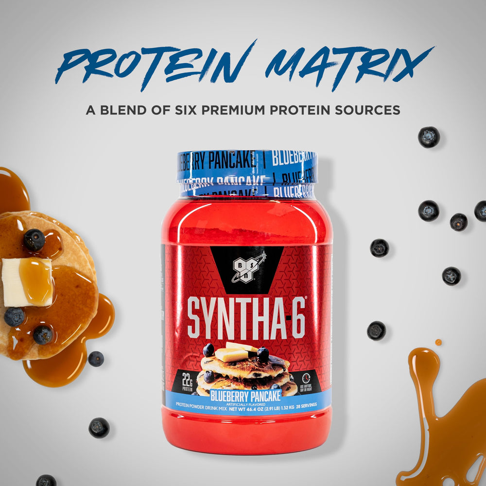 BSN ingredientes del producto y arándanos que transmiten sabor realista
