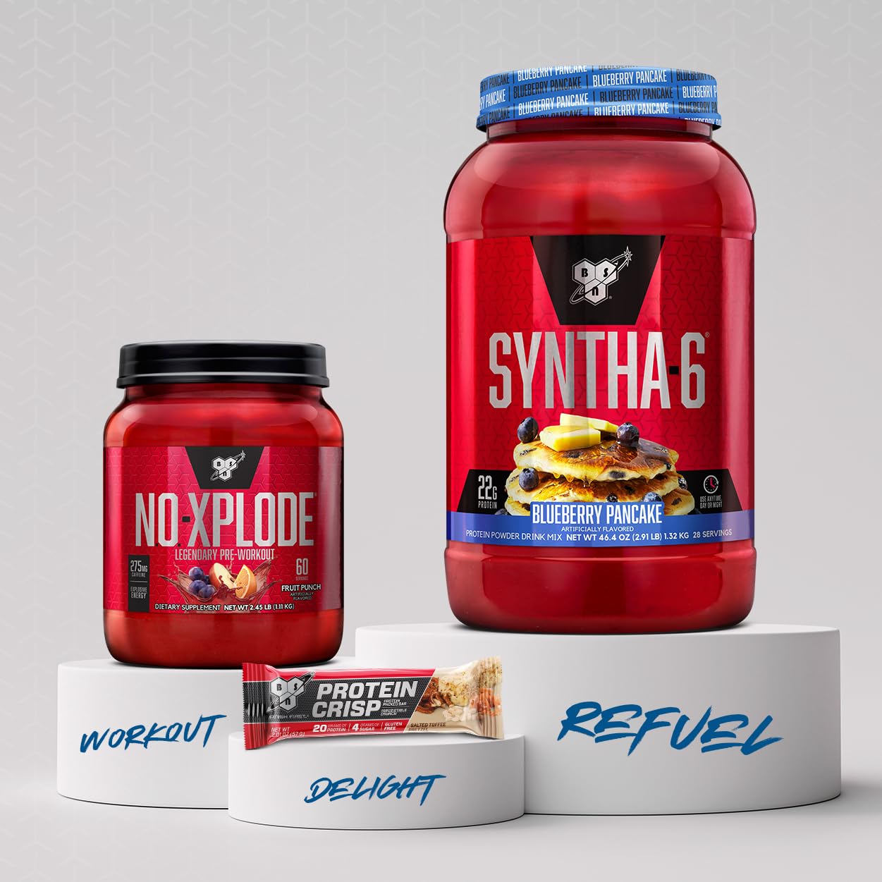 BSN pancakes hechos con SYNTHA-6, receta rápida y sabrosa para desayuno