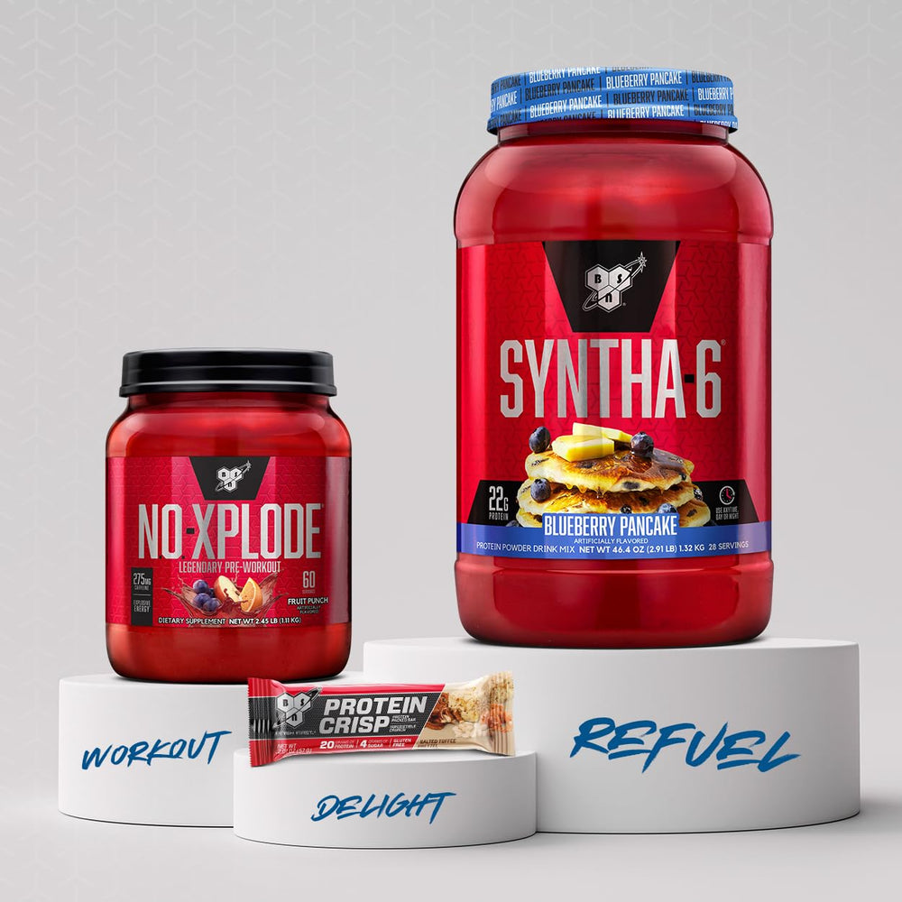 BSN pancakes hechos con SYNTHA-6, receta rápida y sabrosa para desayuno