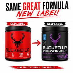 Bucked Up preparado en vaso listo para beber con aumento de energía