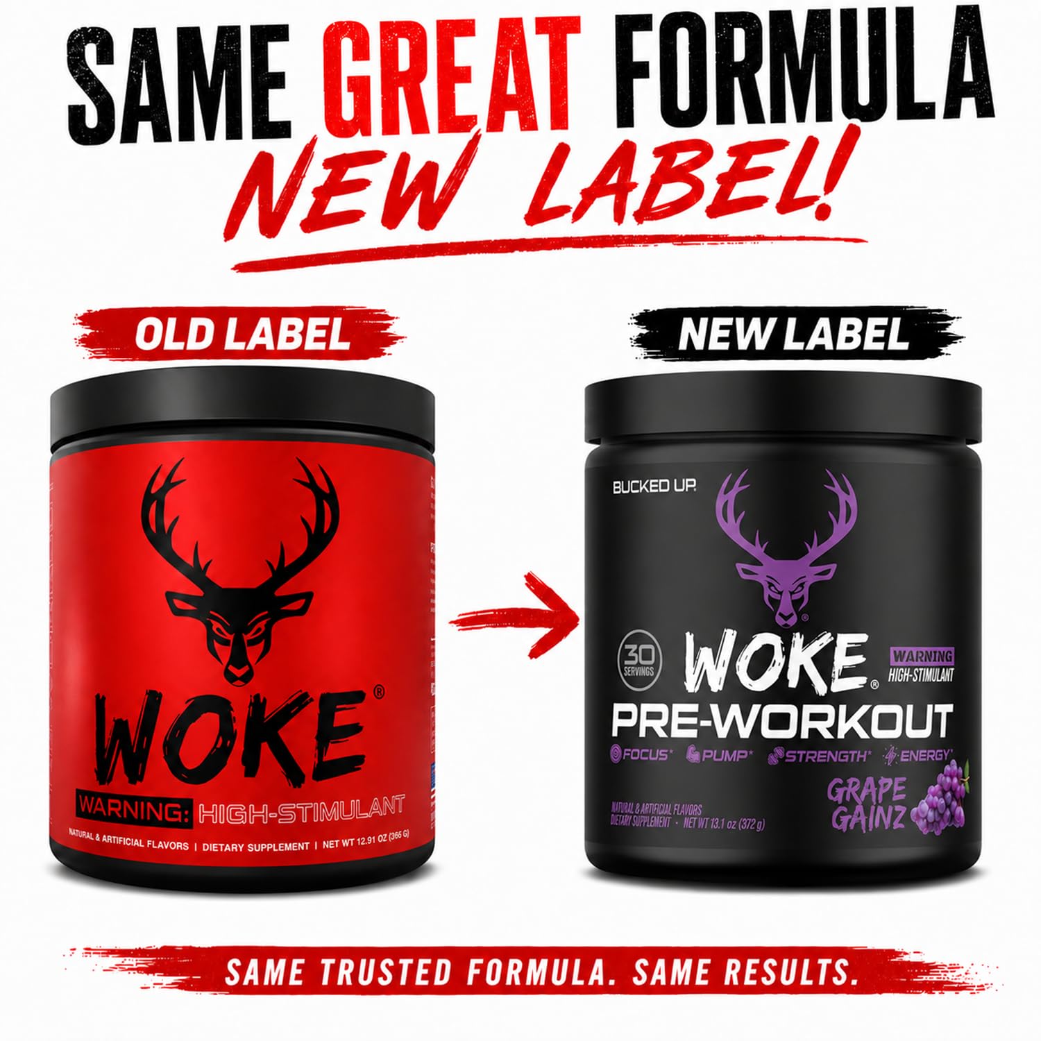 Bucked Up vaso con pre-entreno mezclado, aspecto vibrante y sin grumos
