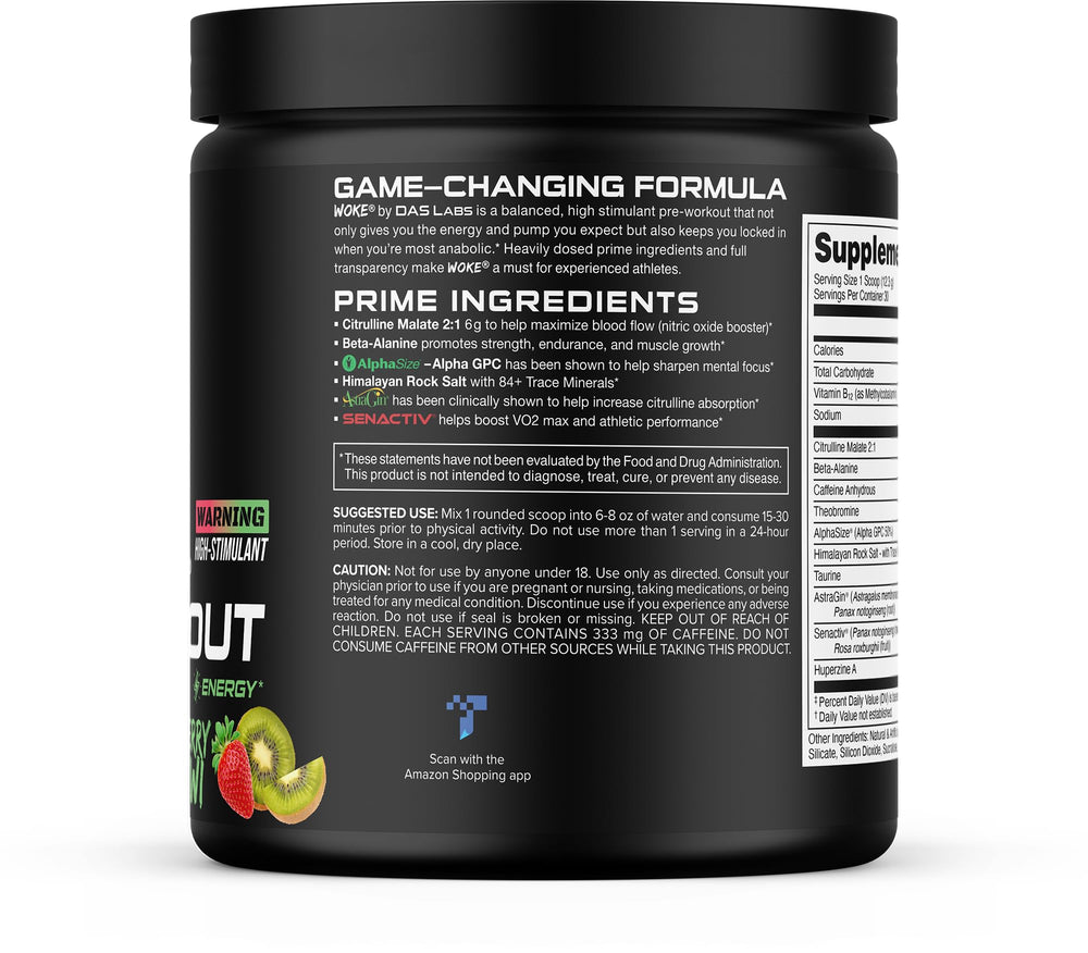 Bucked Up enfoque en ingredientes ActiGin y L-citrulina para rendimiento