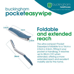 Buckingham Pocket Easywipe detalle de la pinza que libera papel higiénico limpiamente