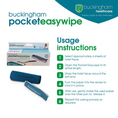 Buckingham Pocket Easywipe embalaje discreto ideal para llevar de viaje