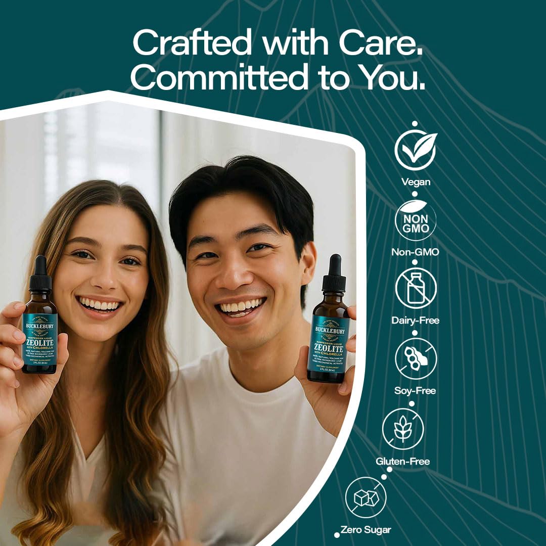 BUCKLEBURY ingredientes chlorella y zeolita juntos, perfil nutritivo