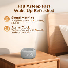 BUFFBEE detalle de botones para ajustar sonido y alarma con uso sencillo