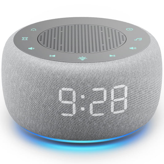 BUFFBEE vista frontal del reloj con pantalla regulable y beneficio de control fácil
