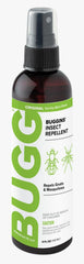 Buggins frente envase 4 oz mostrando diseño y facilidad de transporte