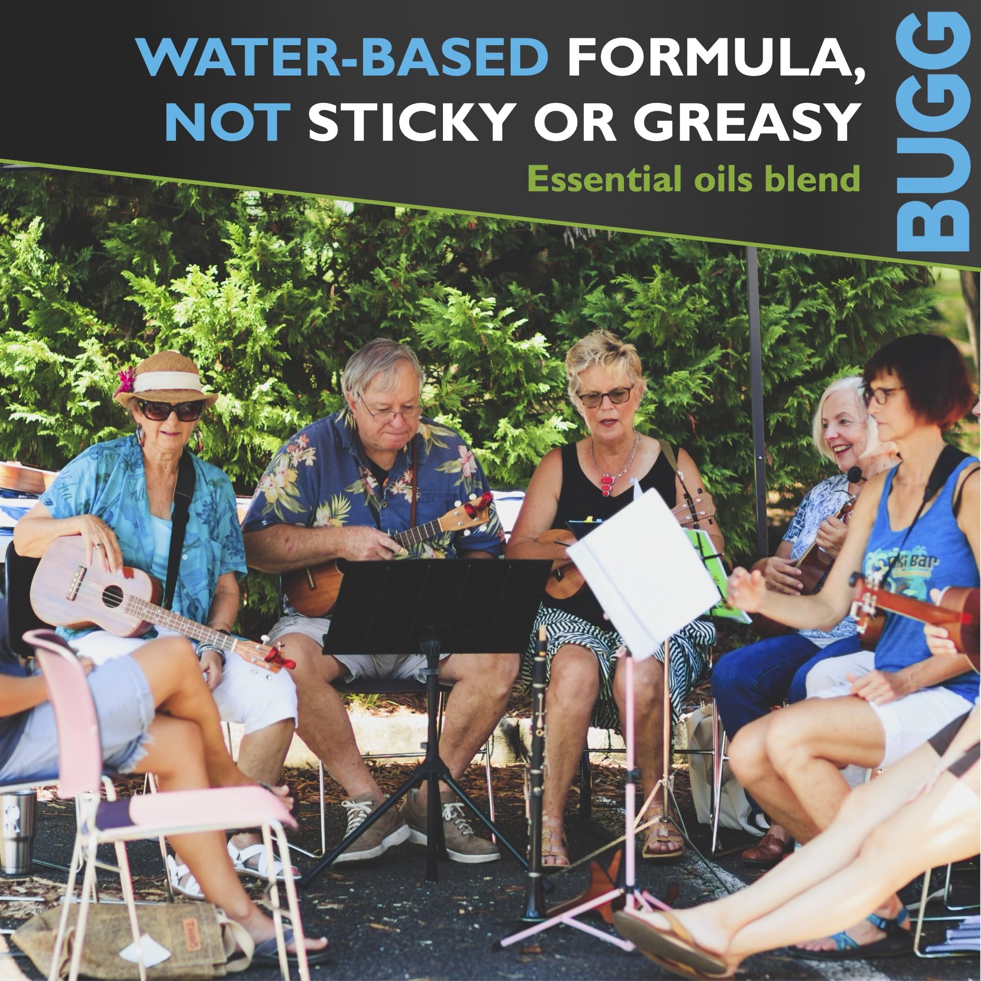 Buggins textura de la fórmula a base de agua, sensación ligera