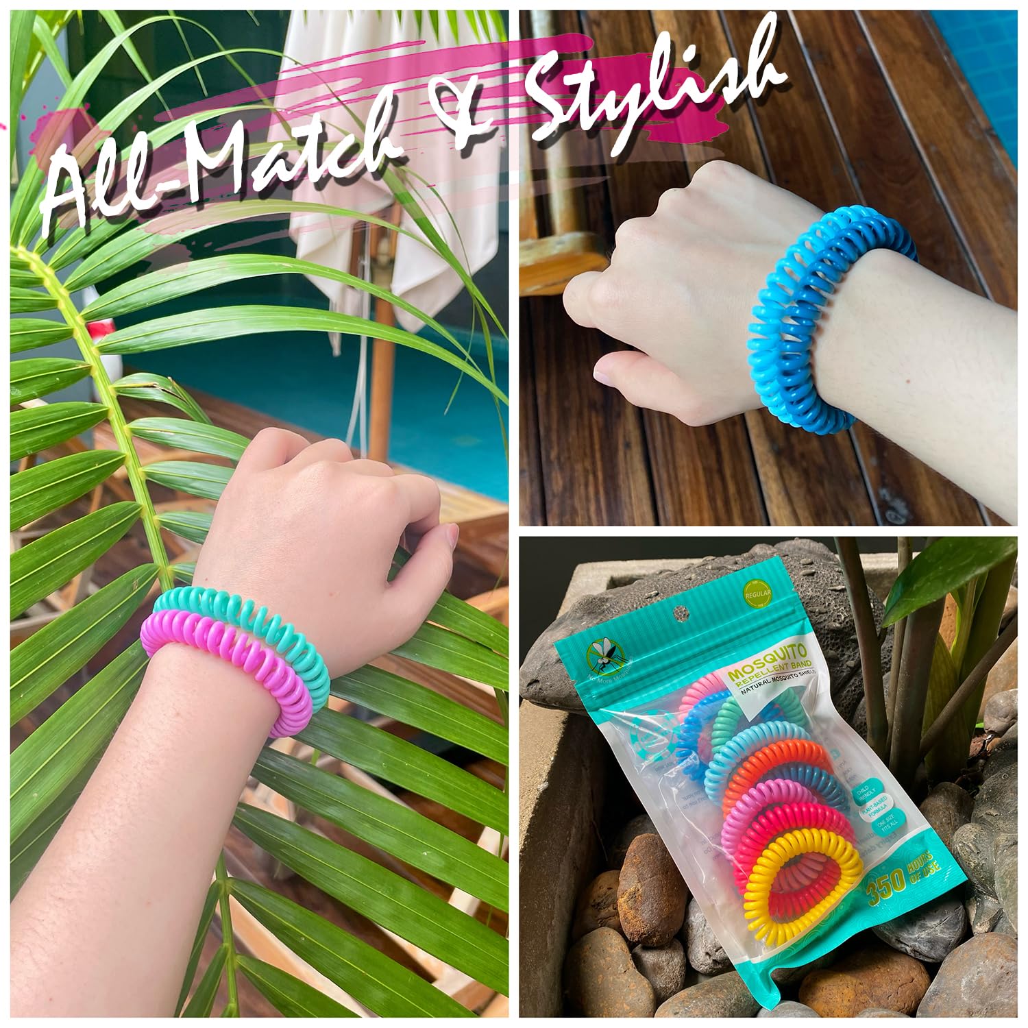 BuggyBands bolsa resellable abierta con pulseras, conserva fragancia activa