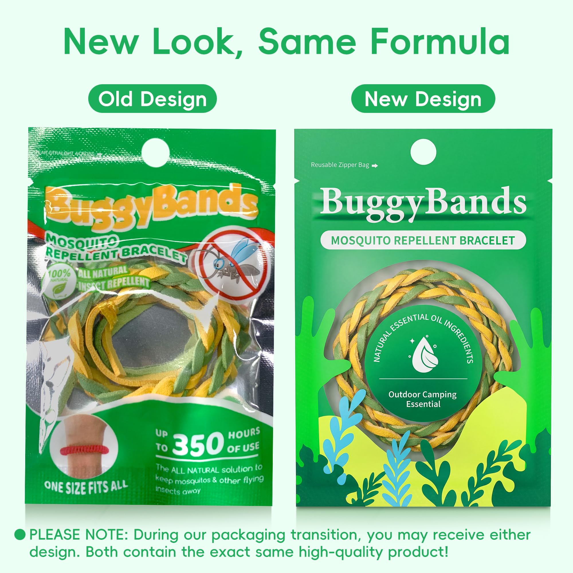 BuggyBands comparación de tamaño en mano para apreciar ajuste y escala