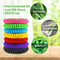 BuggyBands textura de la pulsera y material, liberación de citronela