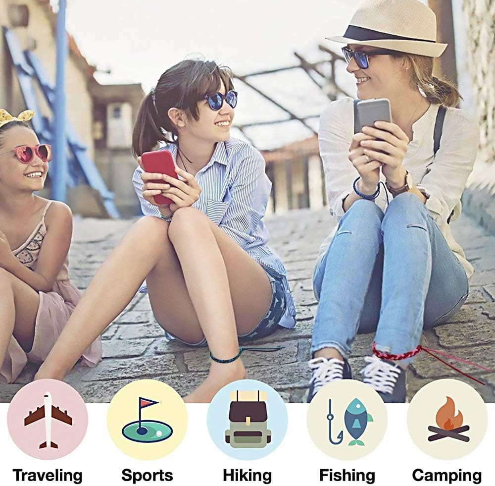 BuggyBands pulsera en tobillo de adulto, ajuste universal y discreto