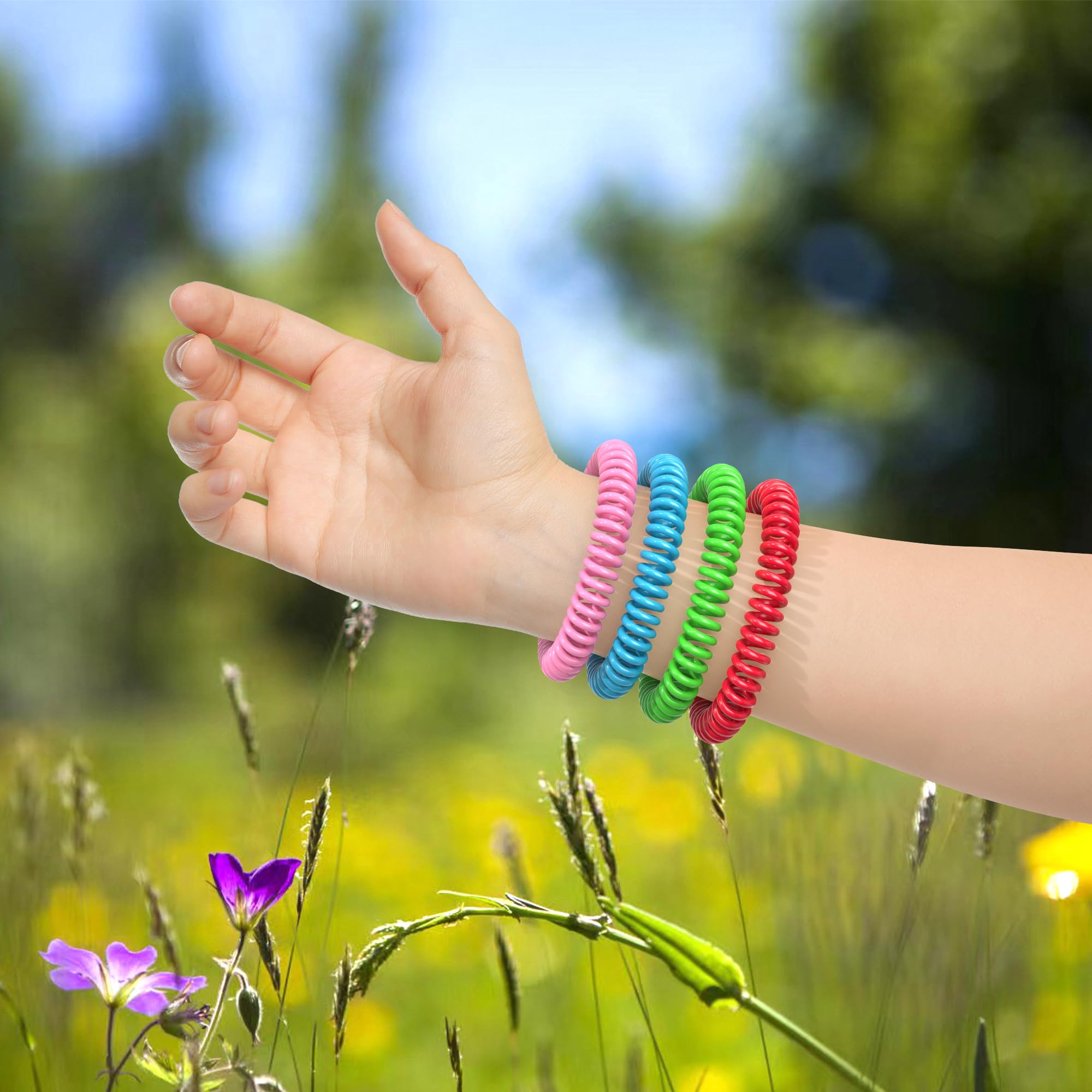 Detalle de textura de la pulsera BuggyBands que muestra elasticidad y comodidad