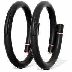 BuggyBands pulsera pack frontal mostrando diseño negro y simplicidad