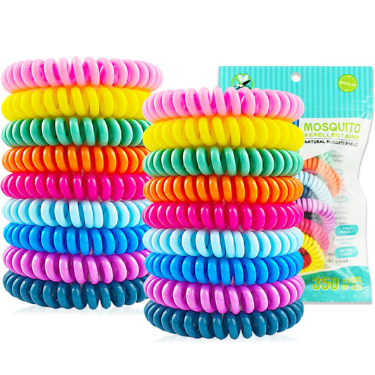 BuggyBands frontal del paquete mostrando pulseras y parches, protección portátil