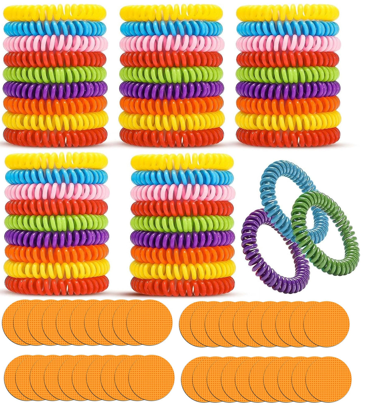 BuggyBeds paquete completo de 48 pulseras y 60 parches, protección portátil