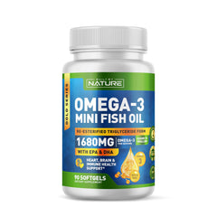 Built by Nature frente del frasco mostrando 90 softgels y ventaja de suministro