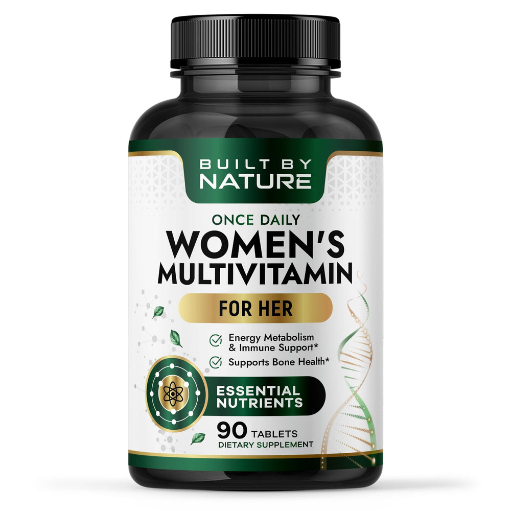Built by Nature envase frontal mostrando etiqueta y beneficios clave