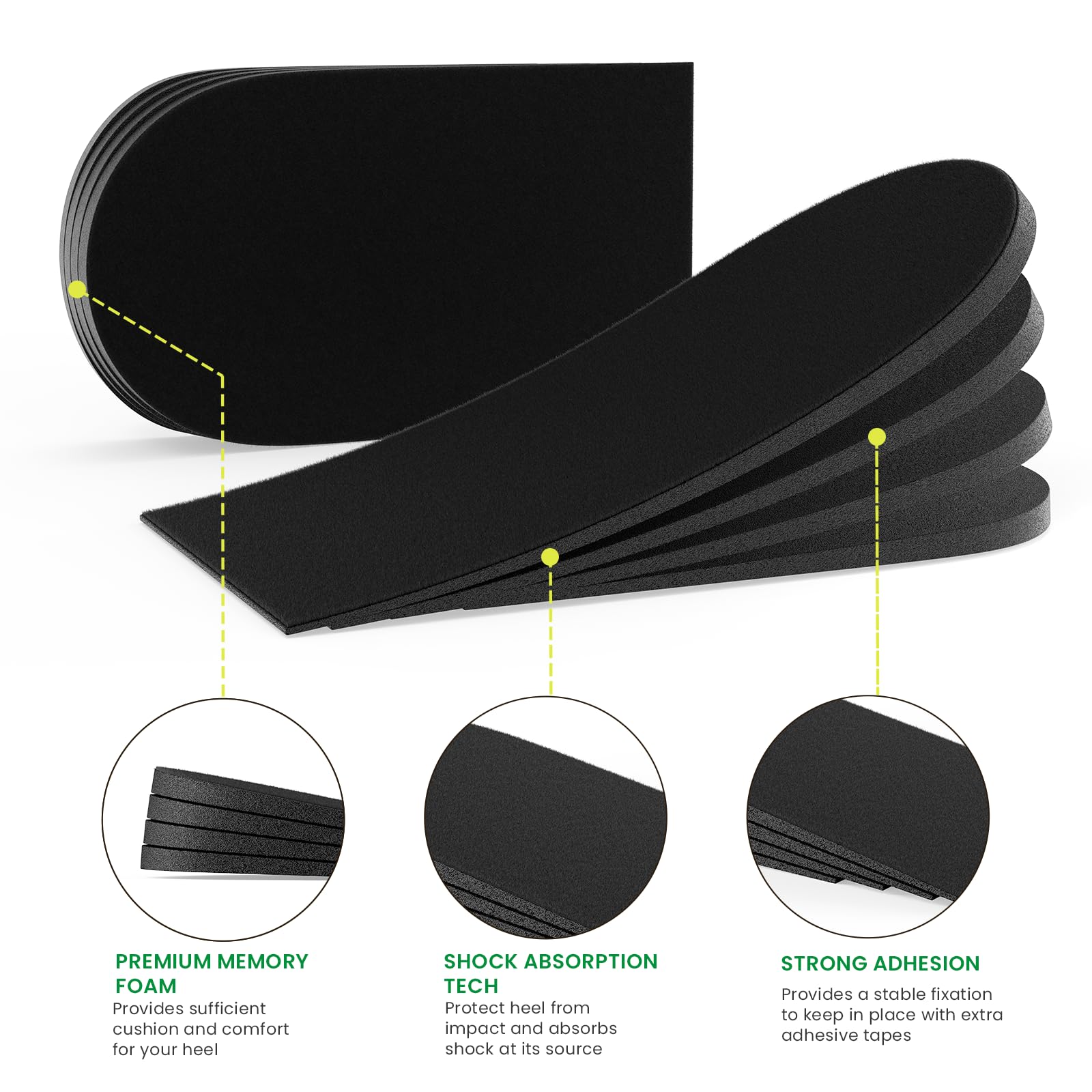 Bukihome muestra textura de espuma memory PU para amortiguación y comodidad persistente