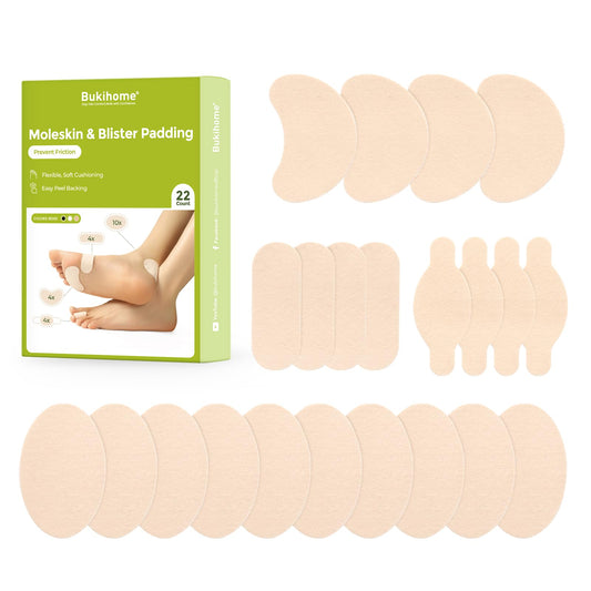 Bukihome envase frontal mostrando las 11 hojas y el diseño beige, protección continua