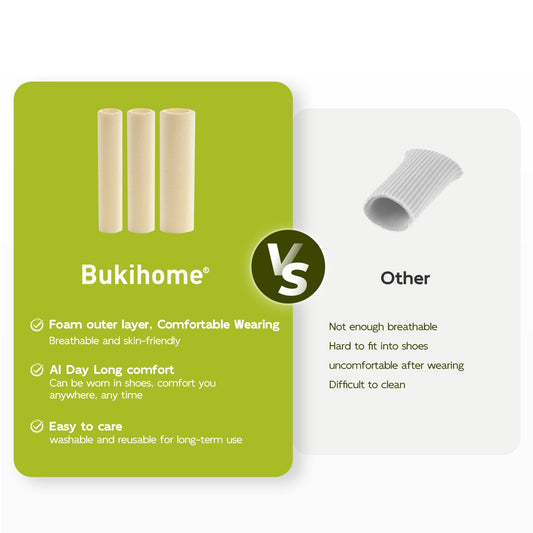 Bukihome detalle de textura de espuma y forro de gel para amortiguar