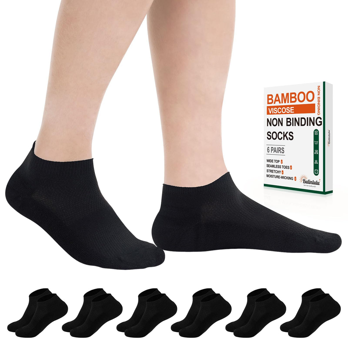Bulinlulu pack frontal de seis pares, comodidad y variedad de colores