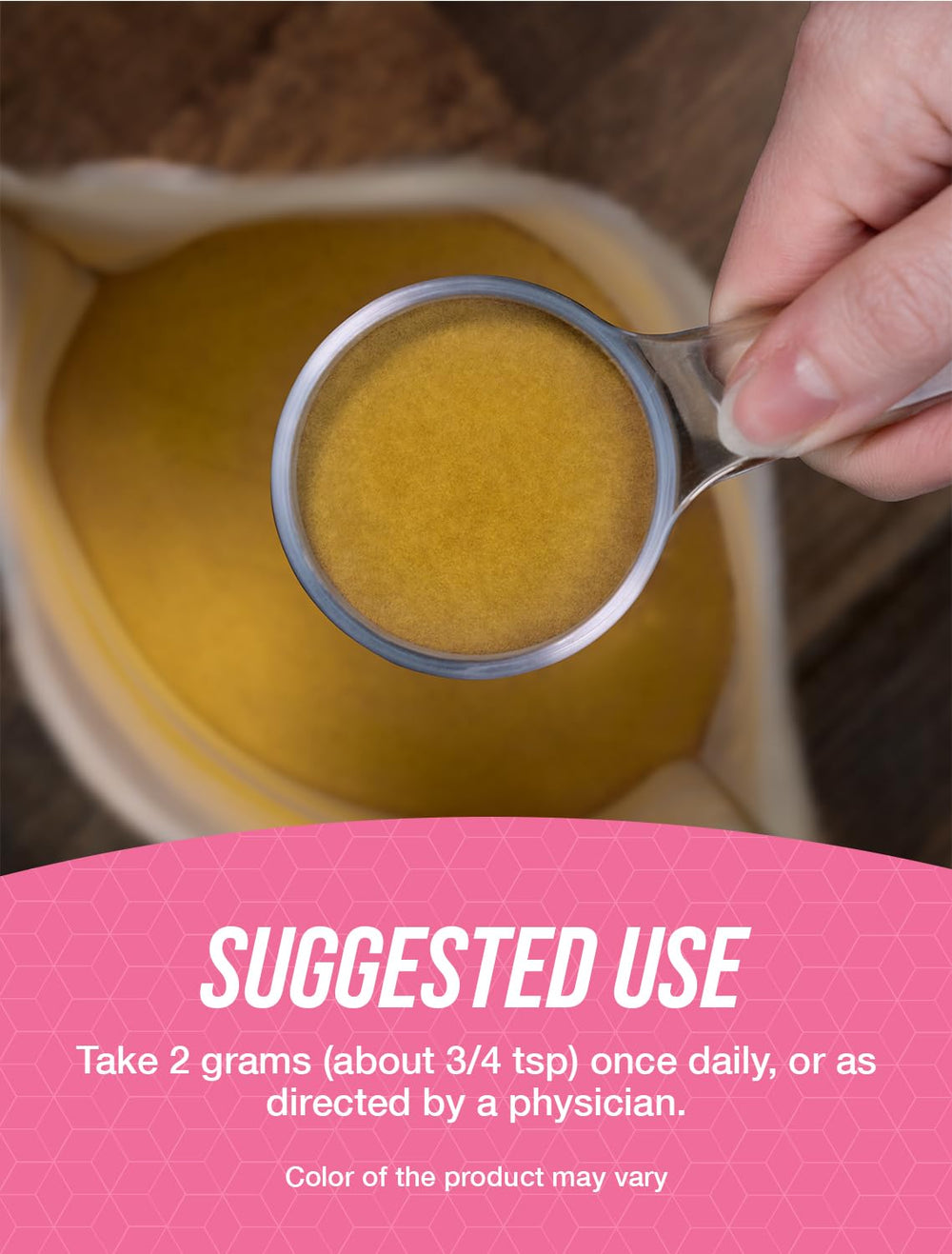 BulkSupplements medidor facilita dosificación precisa en recetas.