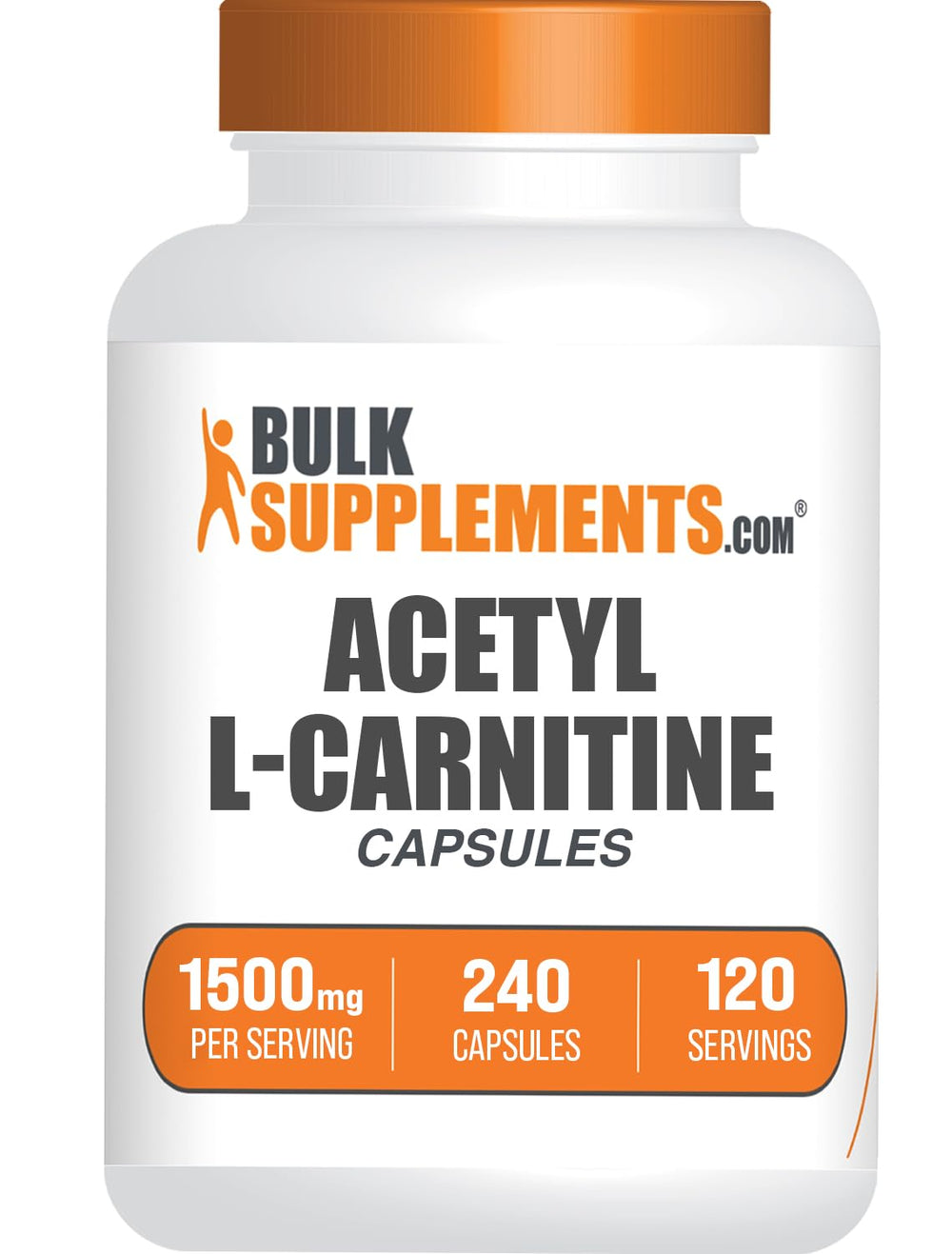 BulkSupplements envase frontal mostrando 240 cápsulas y beneficios