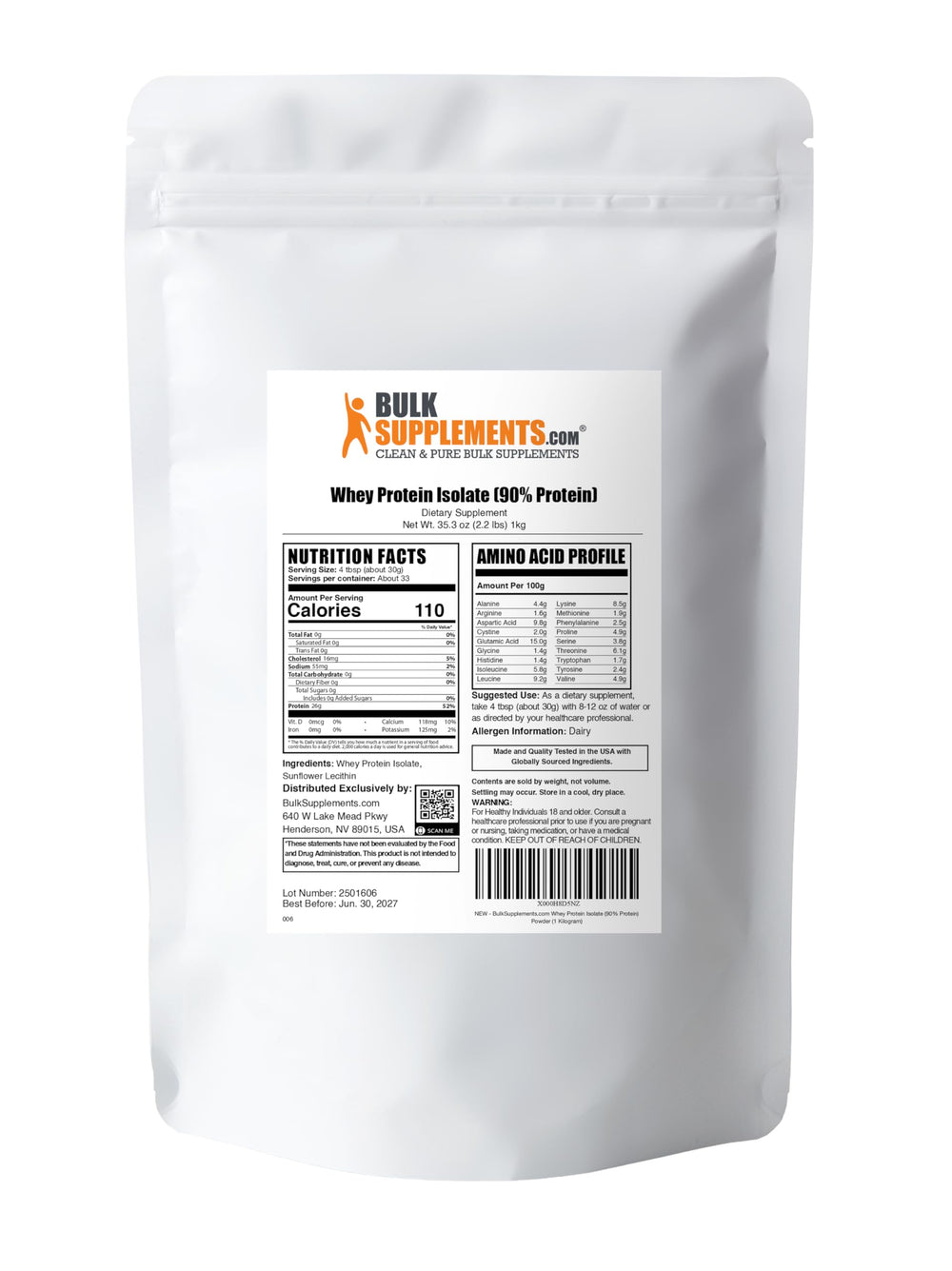 BulkSupplements batido en cocina preparado por usuario, integración en recetas