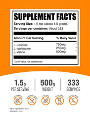BulkSupplements polvo visto de cerca, textura fina que facilita mezcla rápida
