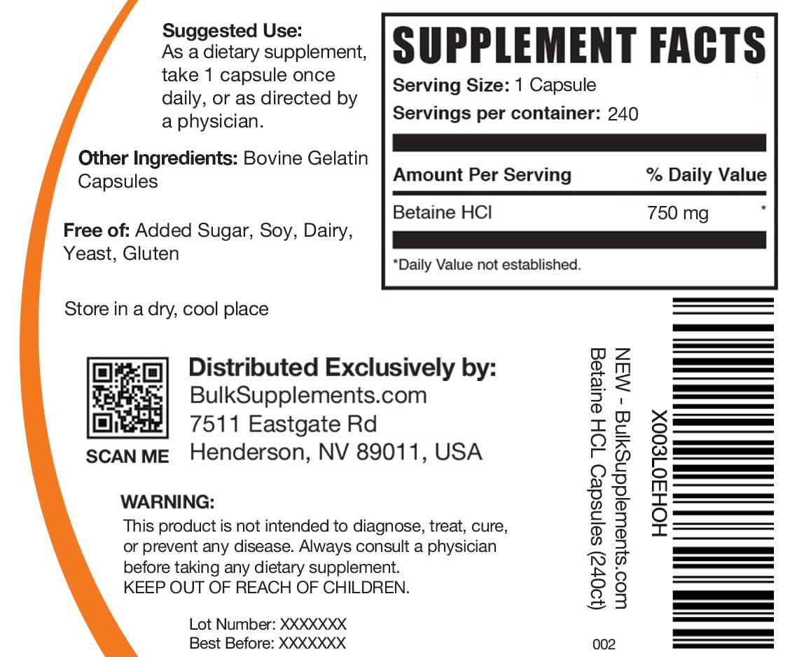 BulkSupplements detalle de cápsulas para apreciar tamaño y calidad de formulación
