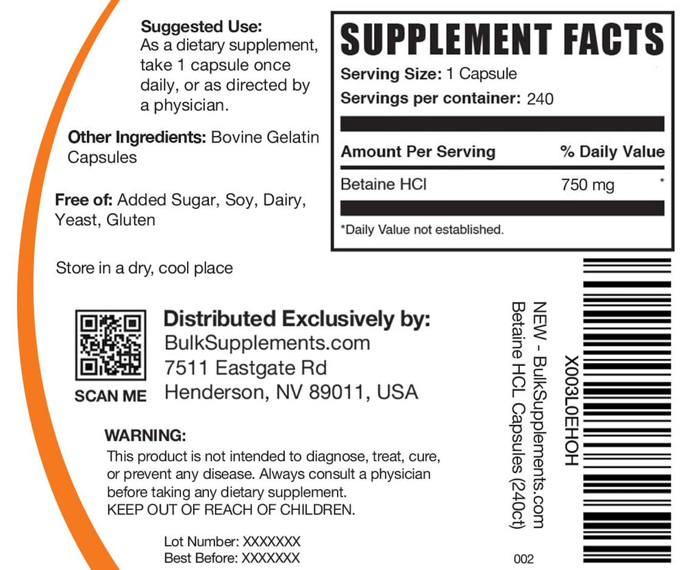 BulkSupplements detalle de cápsulas para apreciar tamaño y calidad de formulación