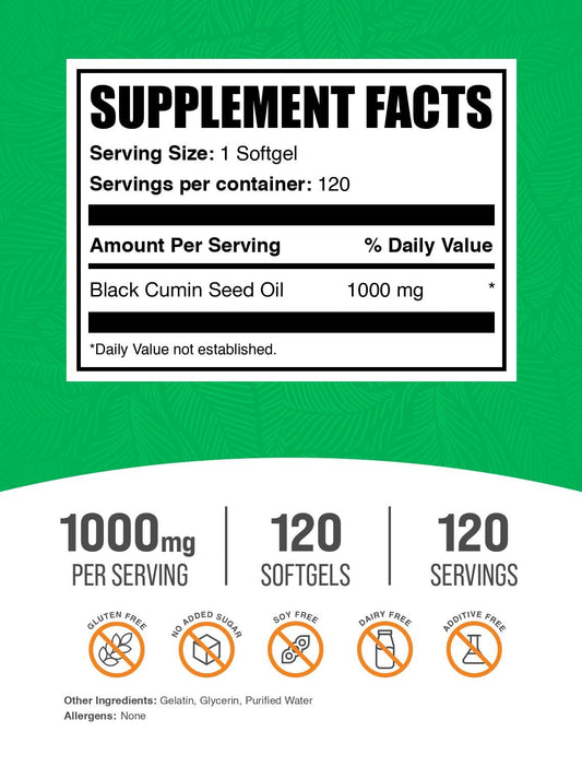 Primer plano de cápsulas blandas BulkSupplements para uso diario y conveniencia