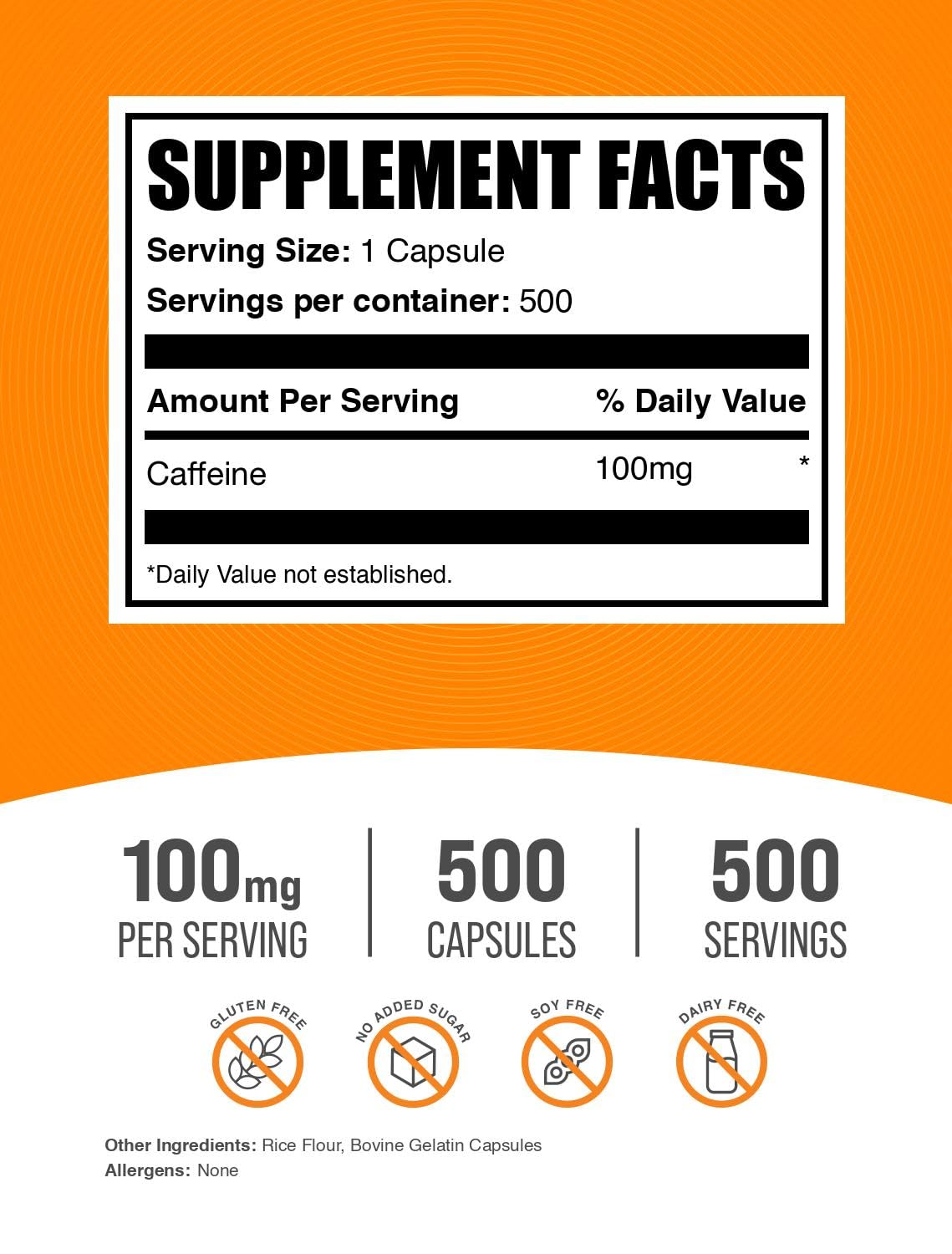BulkSupplements cápsula en primer plano para ver textura y calidad