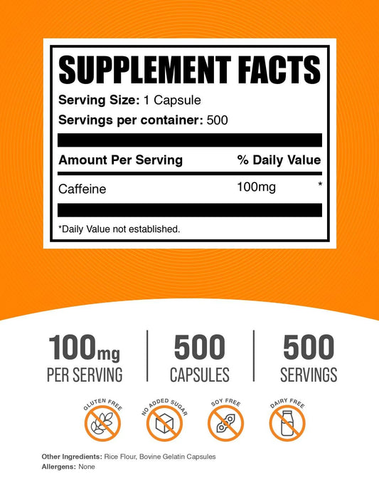BulkSupplements cápsula en primer plano para ver textura y calidad