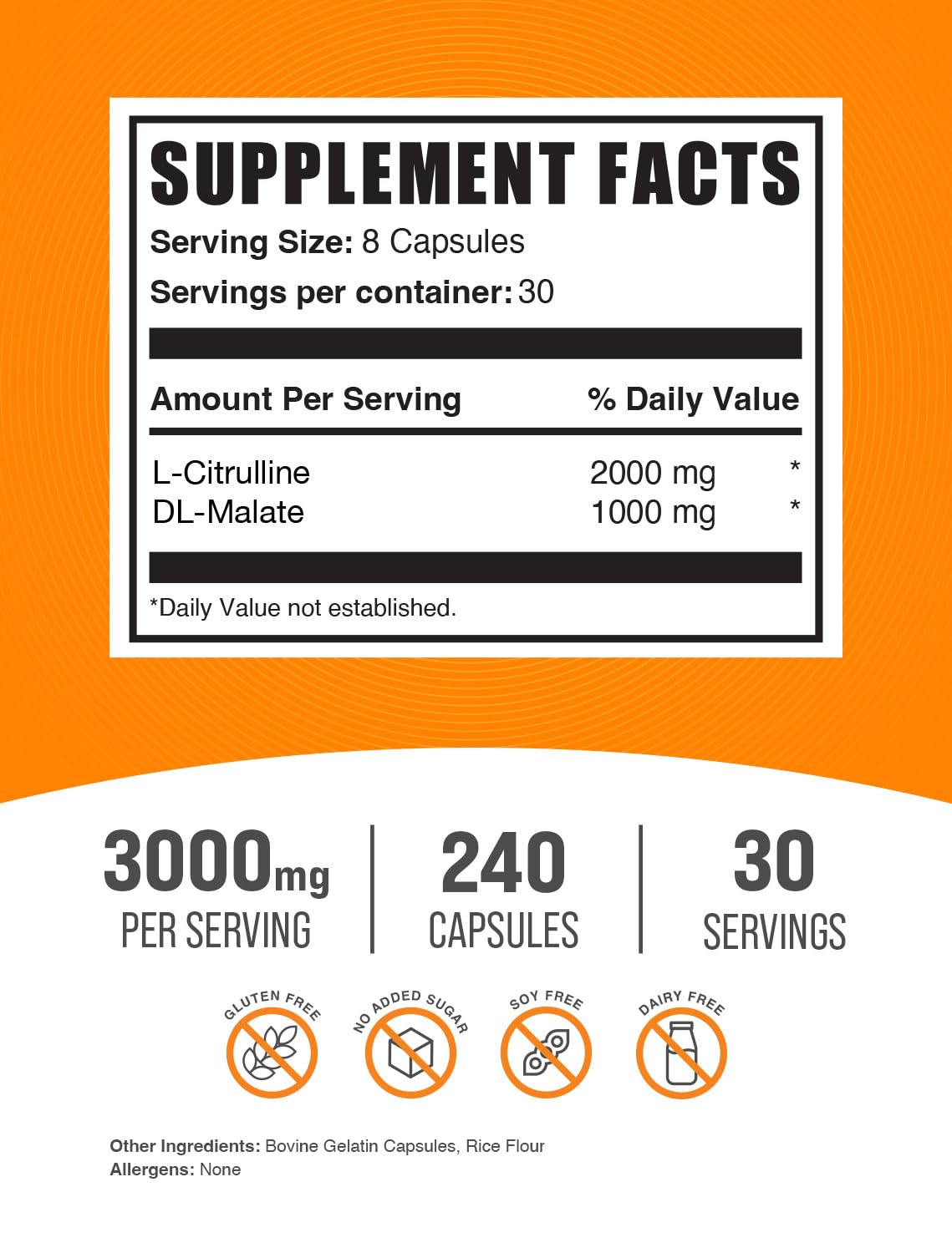 BulkSupplements primer plano de cápsula mostrando textura y pureza