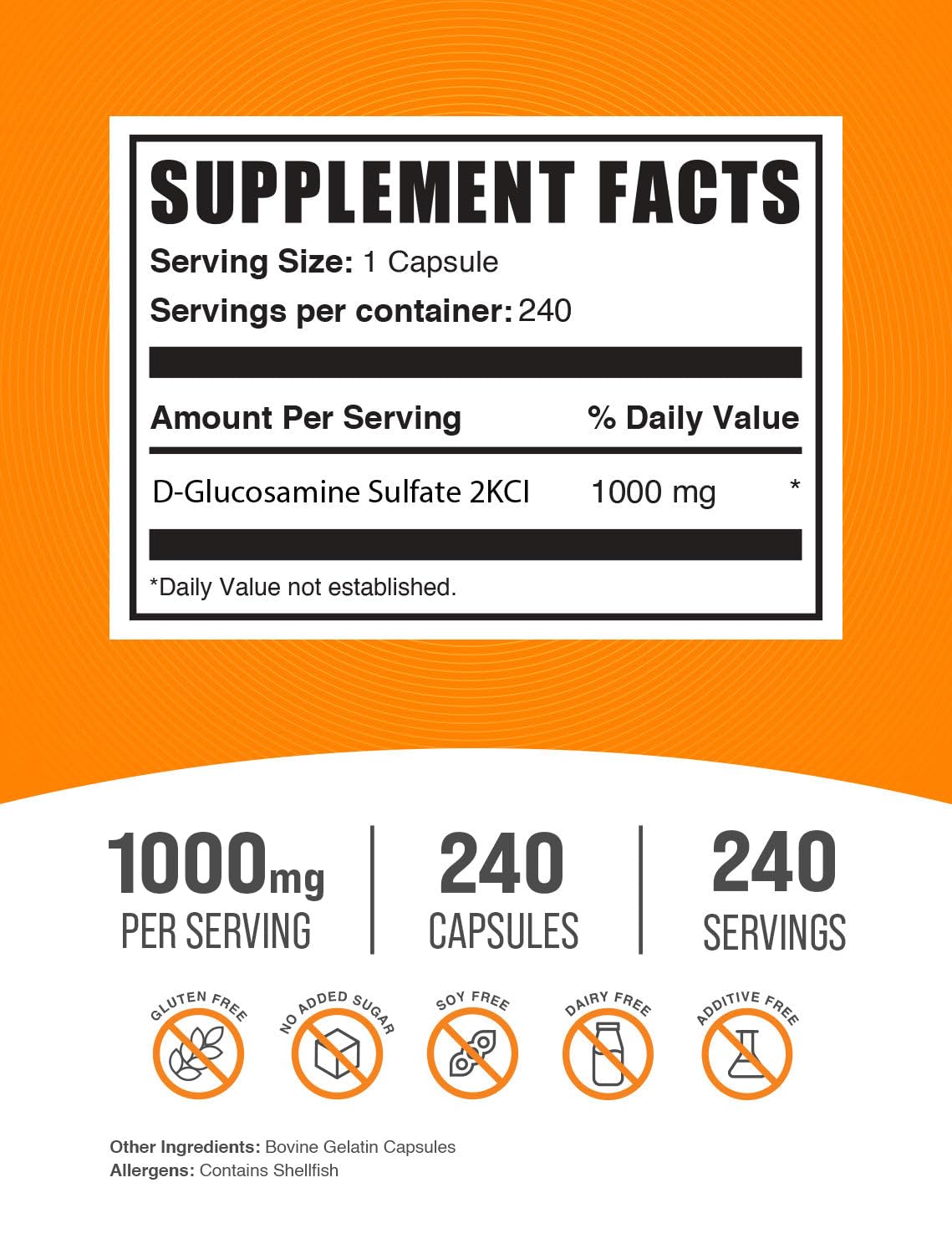 BulkSupplements primer plano de una cápsula mostrando textura y tamaño práctico