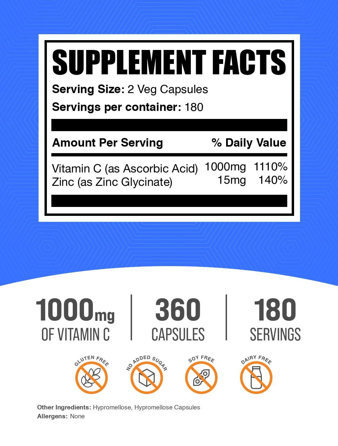 BulkSupplements primer plano de cápsula vegana que muestra textura y facilidad de ingestión